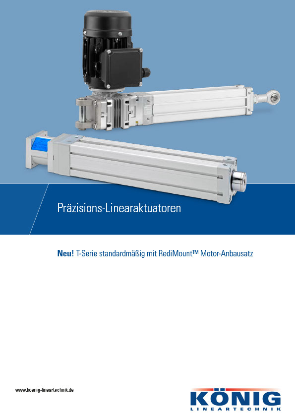 Informations Flyer Präzisionslinearaktuatoren